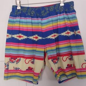 Toes On The Nose Size Large Men's Board Shorts Colorful Surfer Vibes 3 P…